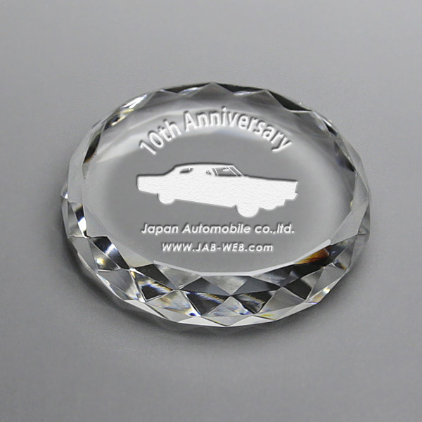 Diamond Cut Crystal Stock Blank Paper Weight for Fast Delivery