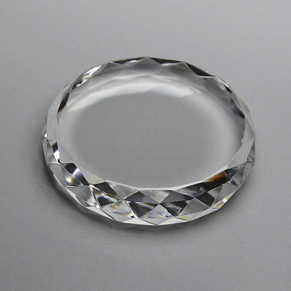 Diamond Cut Crystal Stock Blank Paper Weight for Fast Delivery