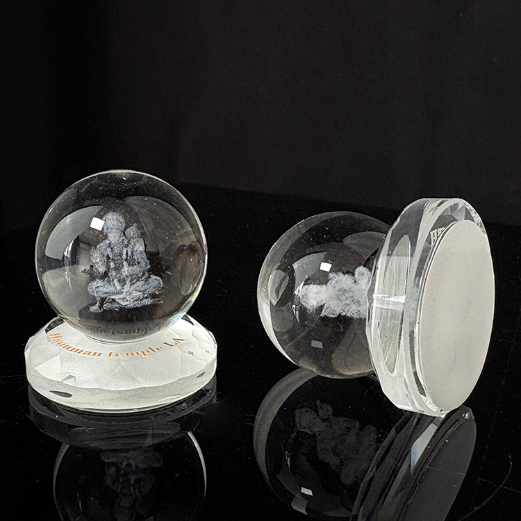 Laser Hinduism Crystal  Ball with Base for Car Decoration MH-Q0291