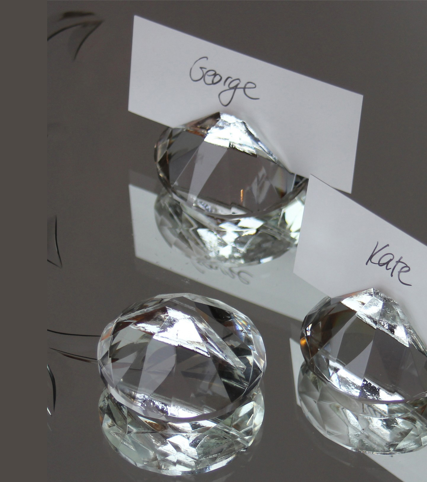 Wedding Clear Crystal Diamond Card Holder for Table Decoration MH-B0267