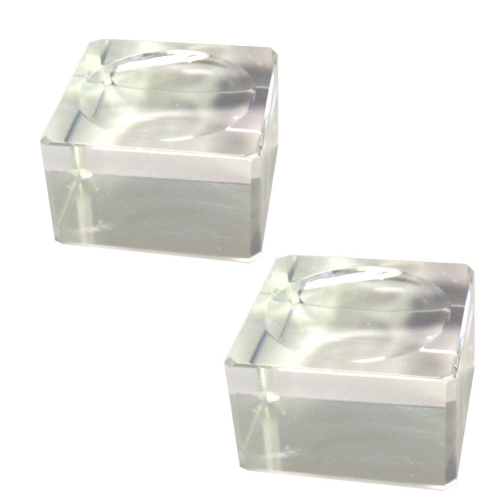 Clear Crystal square Base Stand for Ball or Globe MH-Q0244