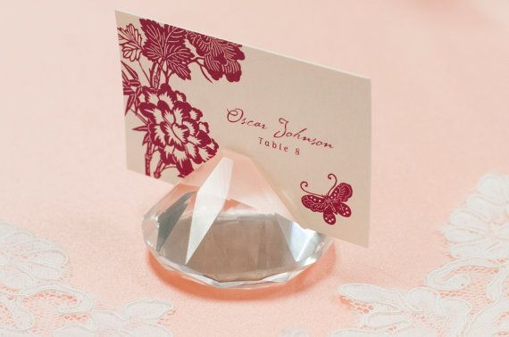 Wedding Clear Crystal Diamond Card Holder for Table Decoration MH-B0267