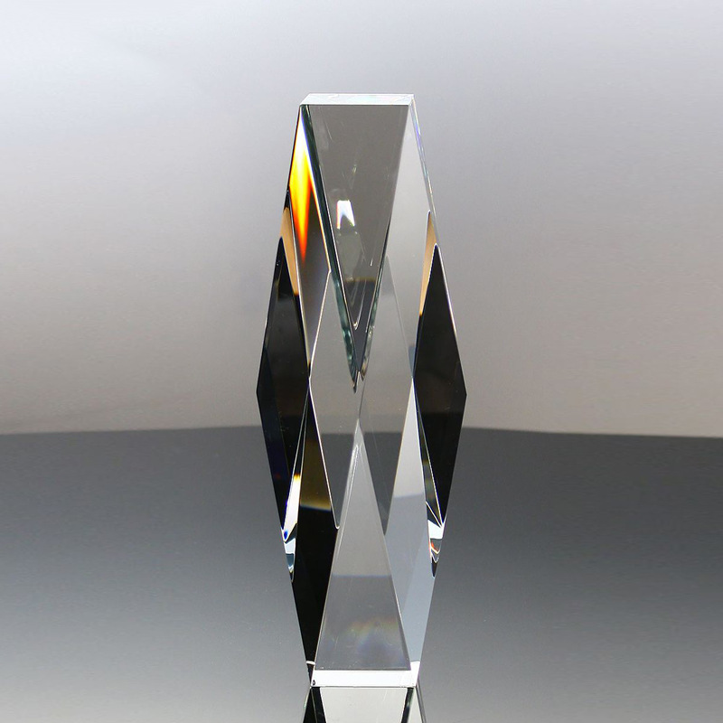 3D Laser Glass Crystal Cube Paperweight MH-F0515