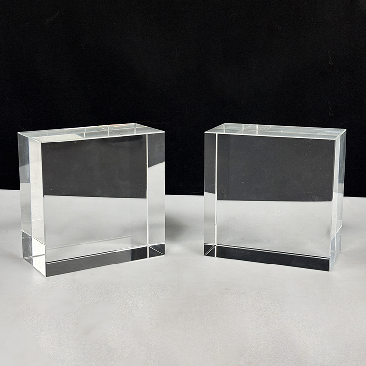 Blank square Crystal Glass Block Paperweight MH-F0661