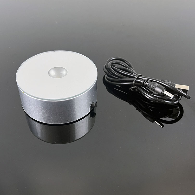 Plastic Round Led Base Led Light Base for Battery for Crystal Ball or Globe MH-Q0256