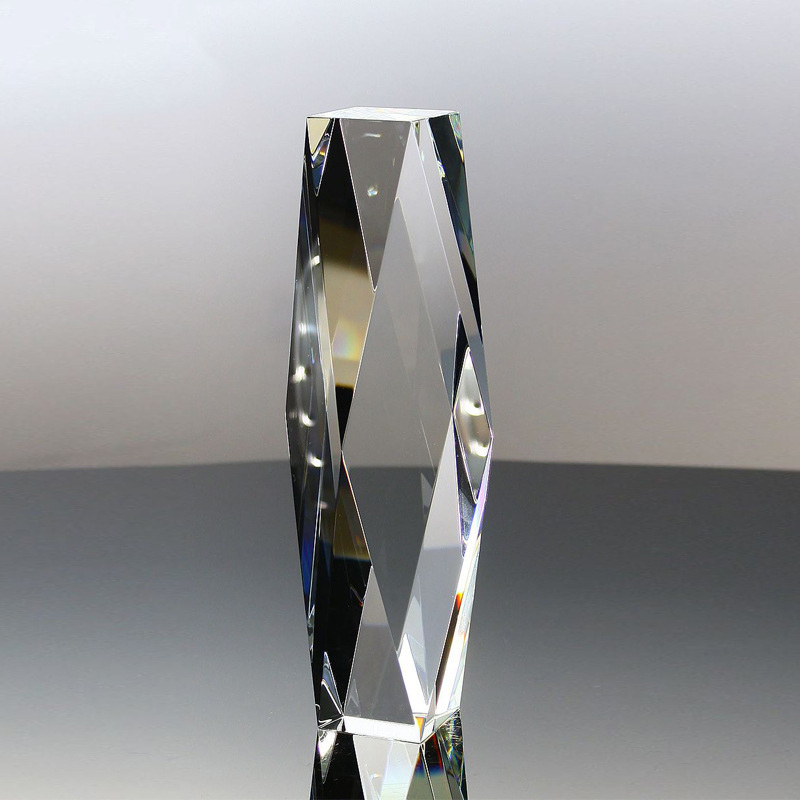 3D Laser Glass Crystal Cube Paperweight MH-F0515