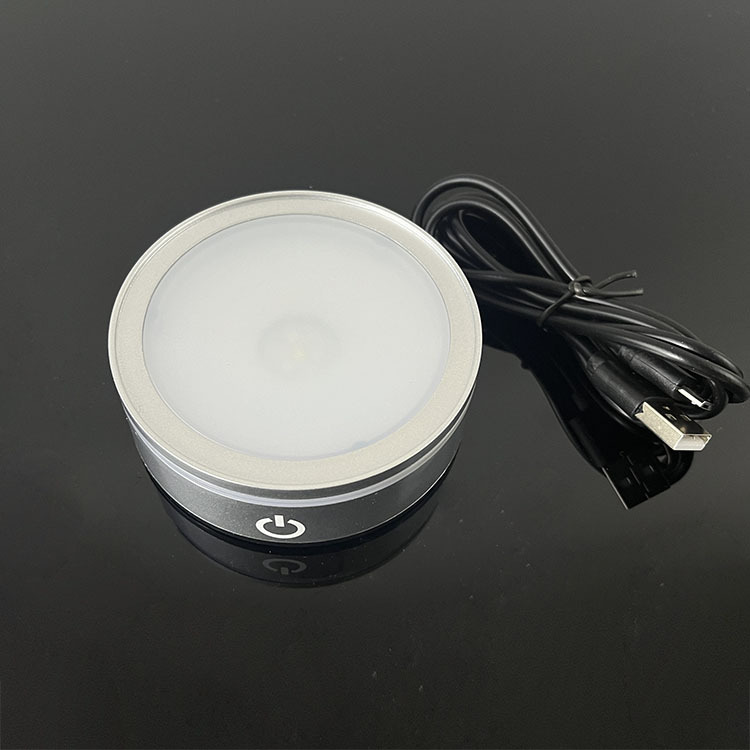 Rechargeable Plastic Base Led Light Base with USB Line for Ball or Globe MH-Q0257