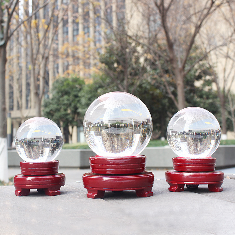 Factory Wholesale 40mm 50mm 60mm 80mm 100mm 160mm 200mm Large Size Transparent Jewelry Decor Glass Ball