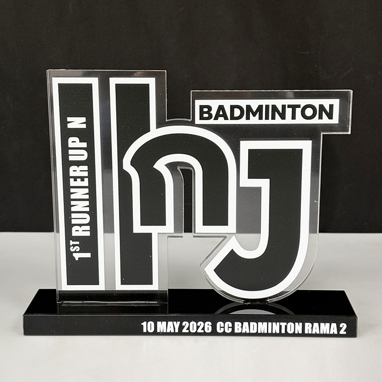 Personalized Acylic Trophy with Black Crystal Base MH-LJ0313