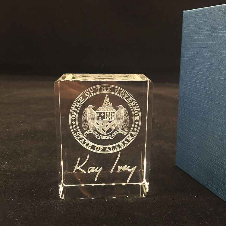 Personalized 3d Laser Rectangle Crystal Paperweight MH-F0616