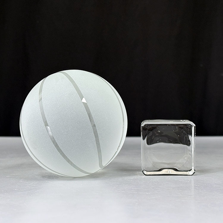 Optical Crystal Glass Basketball with Base Sports Events MH-Q0143