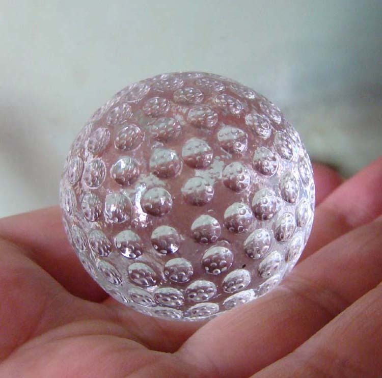 Glass Crystal Golf Ball Paperweight MH-Q0232