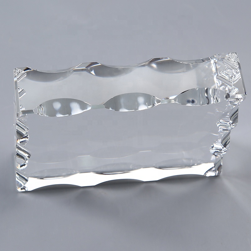 Clear 3D Laser Crystal Block Souvenir Crafts K9 Glass Cube Blank Crystal for Engraving