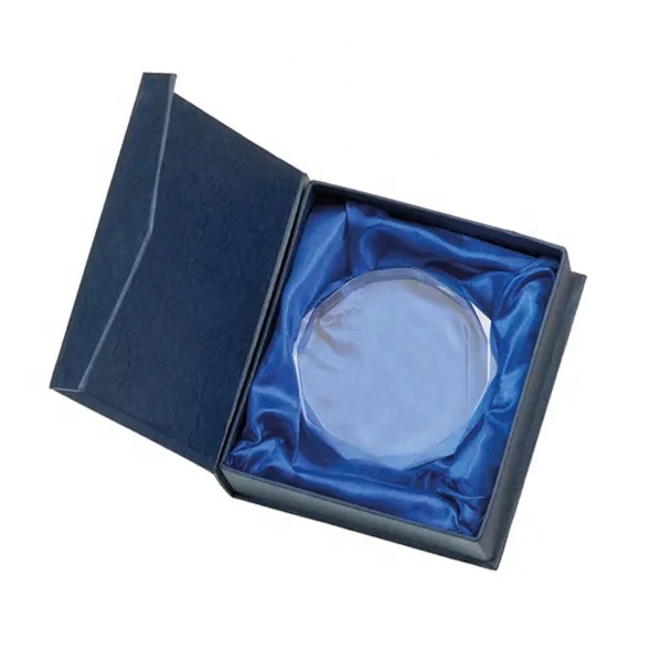 Factory Wholesale High Quality Blank Round Circle Shape Glass Paperweight for Laser Engrave Office Souvenir Crystal Paperweight