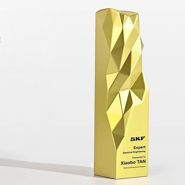 3D Printed Gold Silver Bronze Resin Tower Trophy Award