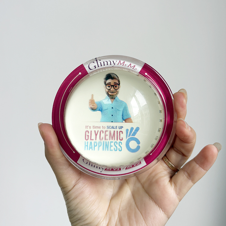 Personalized Crystal Magnifying Glass Dome Paperweight with Base MH-F0709