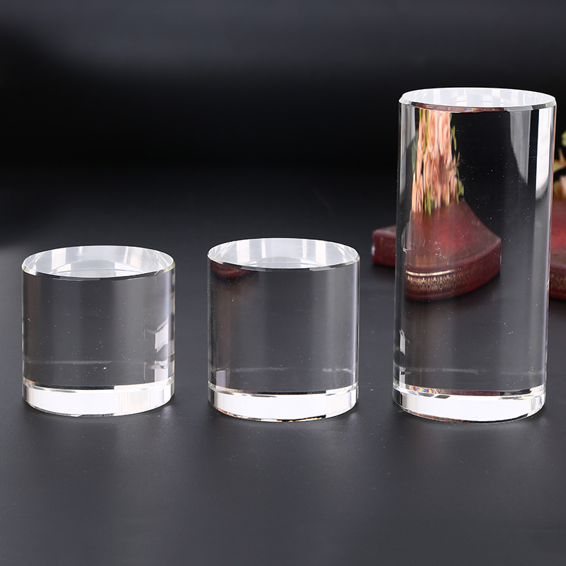 Blank Cylinder Crystal Paperweight