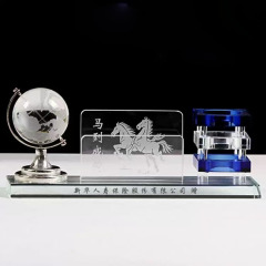 with silver globe