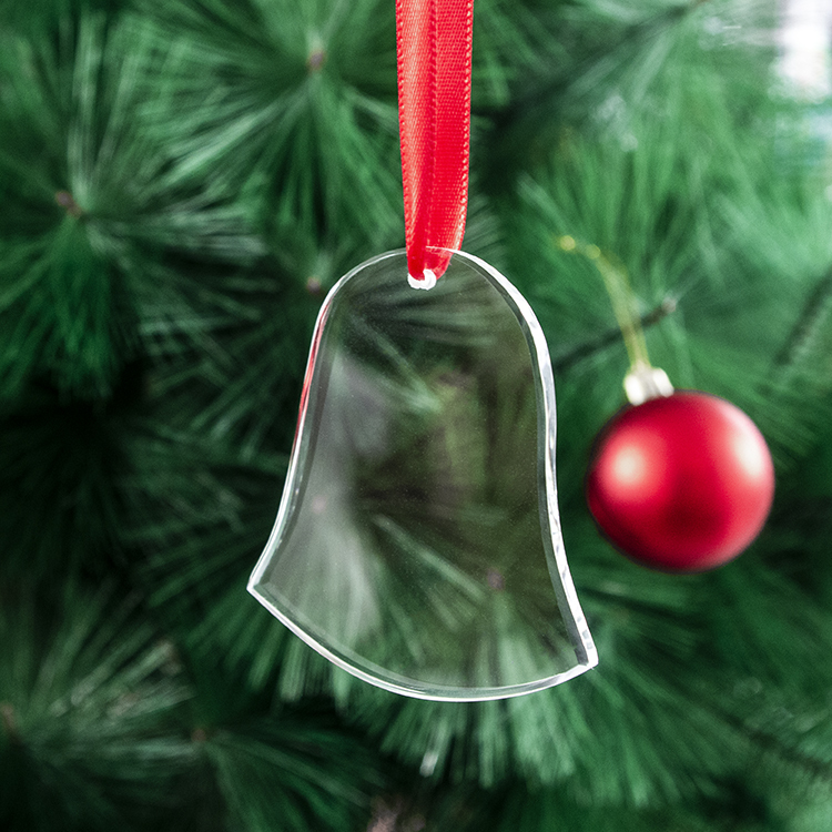 2026 Factory Cheap K9 Blank Glass Christmas Ornament Custom with 3d Laser Christmas Tree Ornaments for Christmas Dec