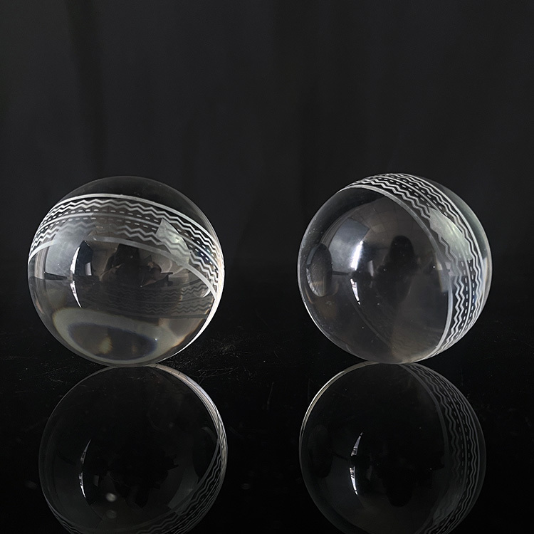 Crystal Glass Cricket Ball Paperweight Crystal MH-Q0271