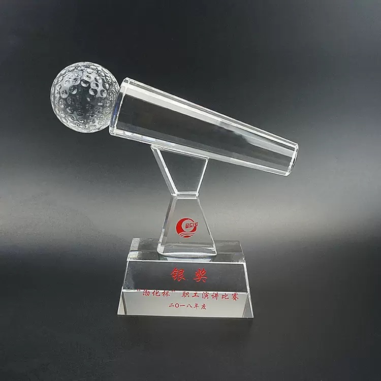 Personalized Crystal Microphone Trophy Awards MH-FJ0043