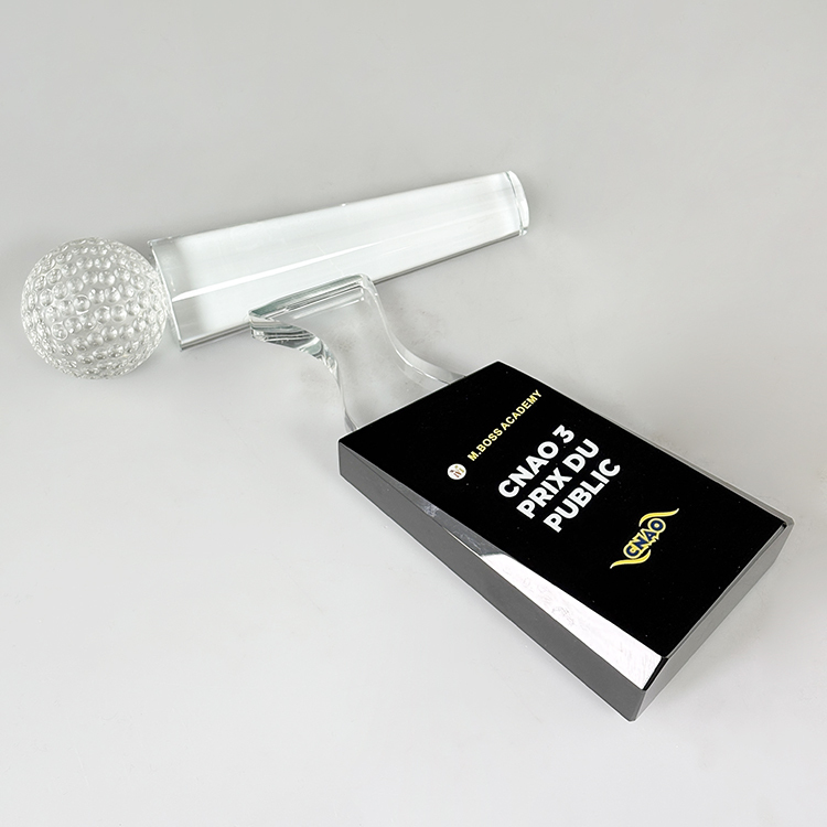 Personalized Crystal Microphone Trophy Awards with Black Base MH-LJ0750