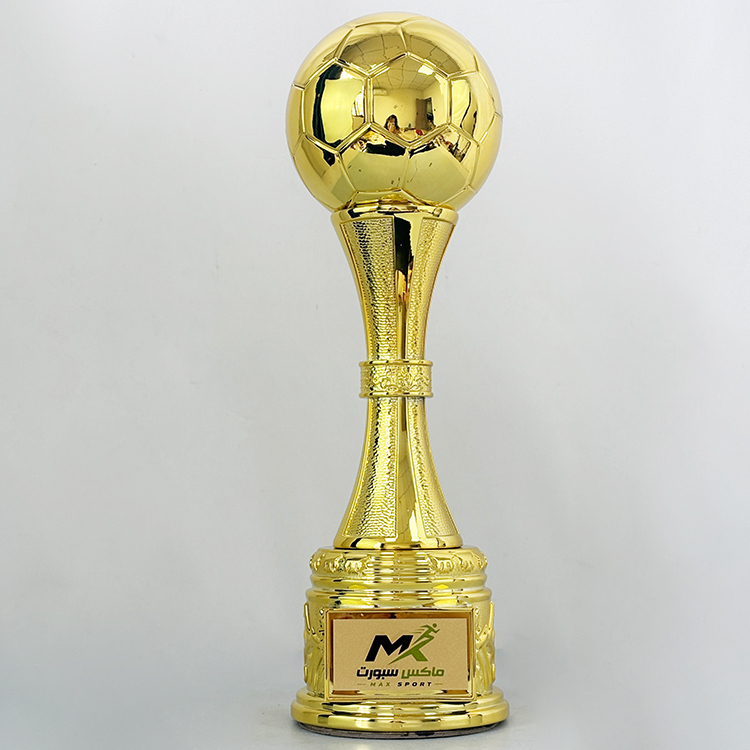 Tall 38cm Gold Silver Bronze Resin Football Sports Events Trophy Award MH-LJ0754