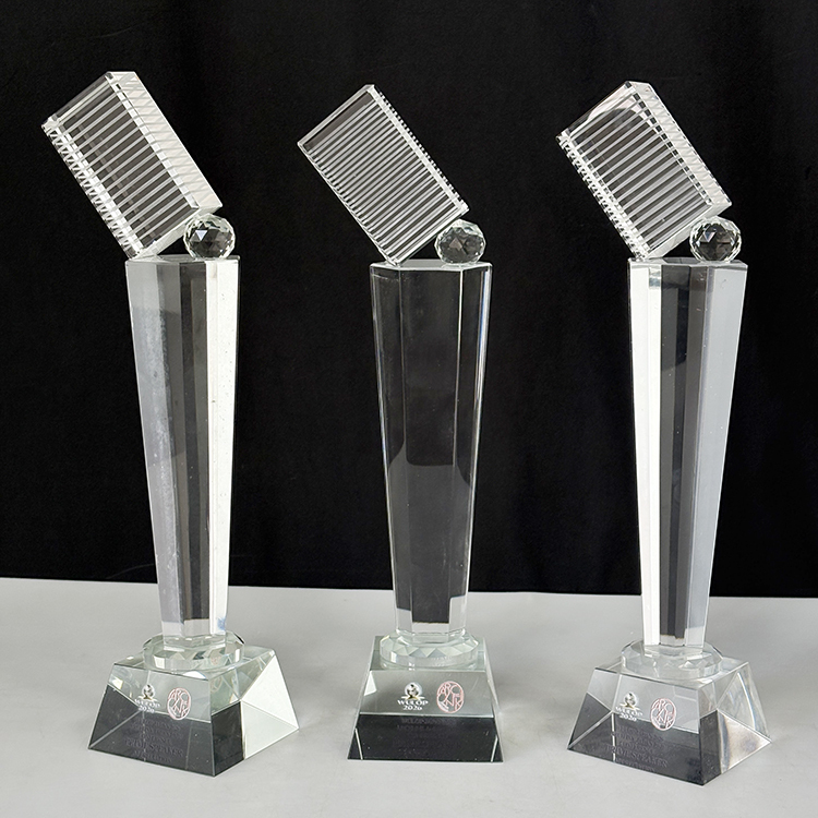 Personalized Crystal Microphone Award Trophy MH-LJ0688