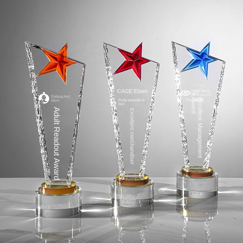 Customized Creative Glass Crystal Trophies Crystal Crafts Crystal Trophy