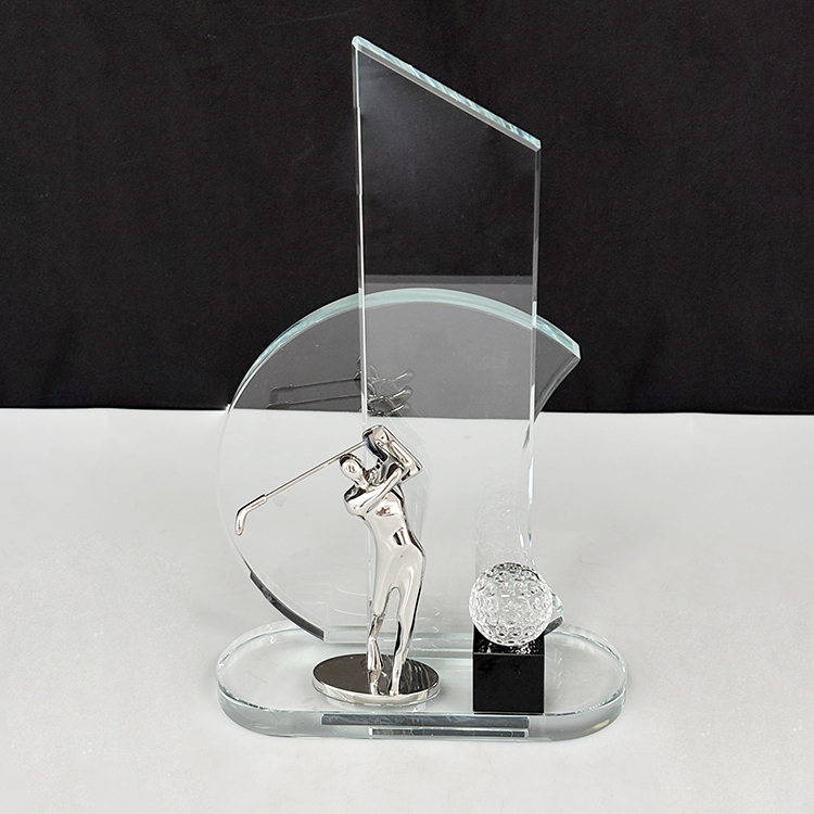 Gold Silver Bronze Metal Golfer Crystal Golf Sports Trophy MH-LJ0720