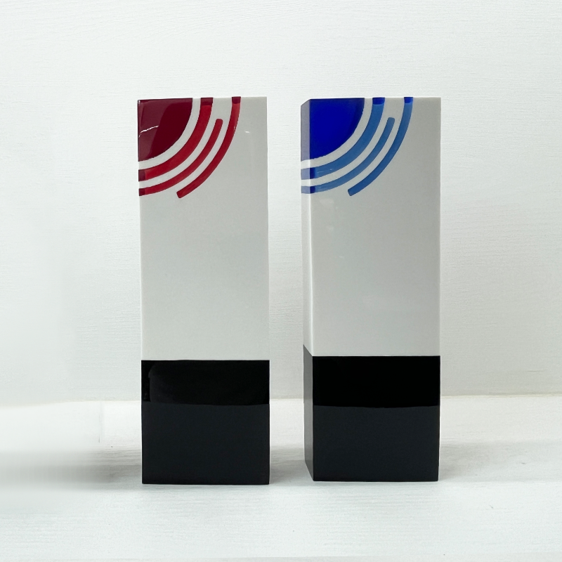 Factory Wholesale Custom Size logo Shape Medal Marble Color Style Crystal Trophy Medal