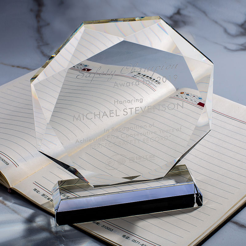 Customized Top Grade K9 Crystal Glass Trophy Souvenir Crystal Gift Wholesale Crystal Award Trophy