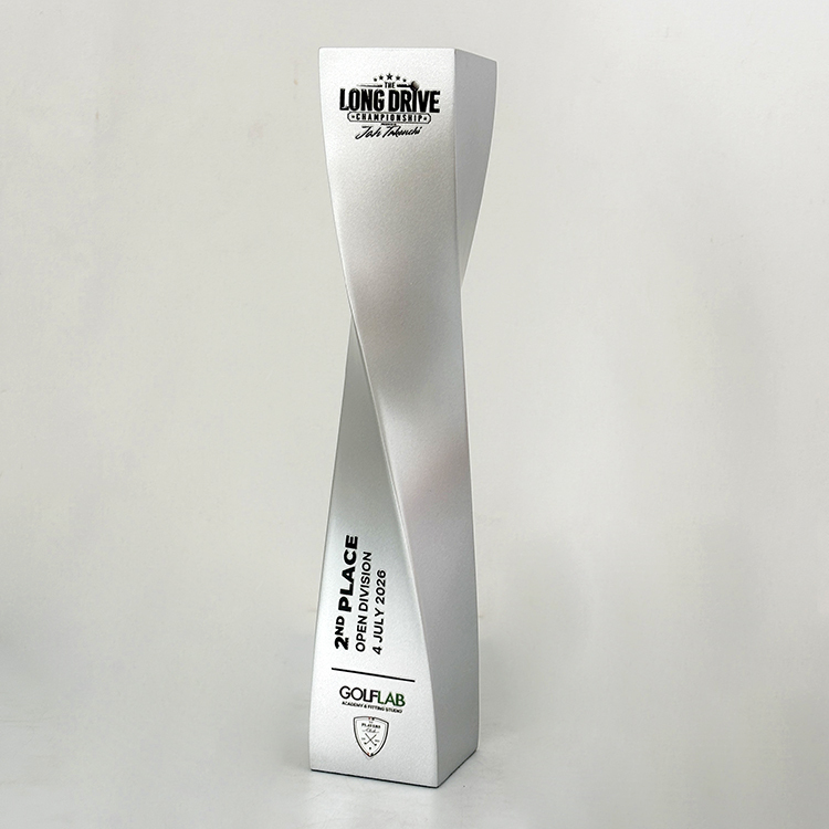 3D Printed Gold Silver Bronze Resin Tower Trophy Award MH-LJ0698