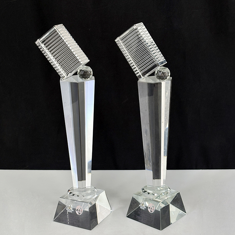 Personalized Crystal Microphone Award Trophy MH-LJ0688