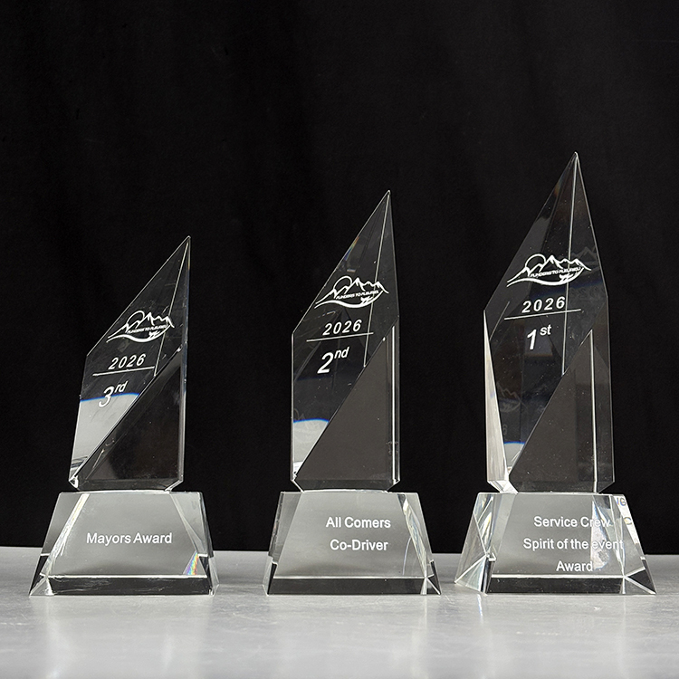 Diamond Shape Personalized Crystal Trophy MH-LJ0723
