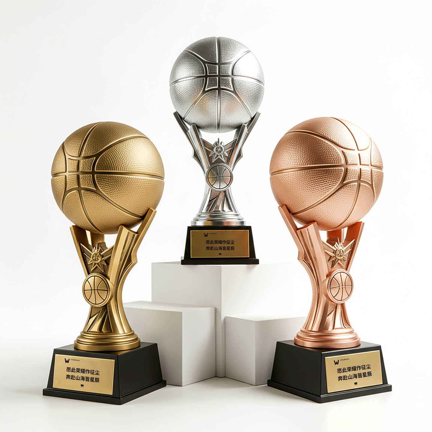 New Customizable High-end Resin Eco-Friendly UV Printing Annual Meeting Outstanding Employee Award Ceremony Trophy
