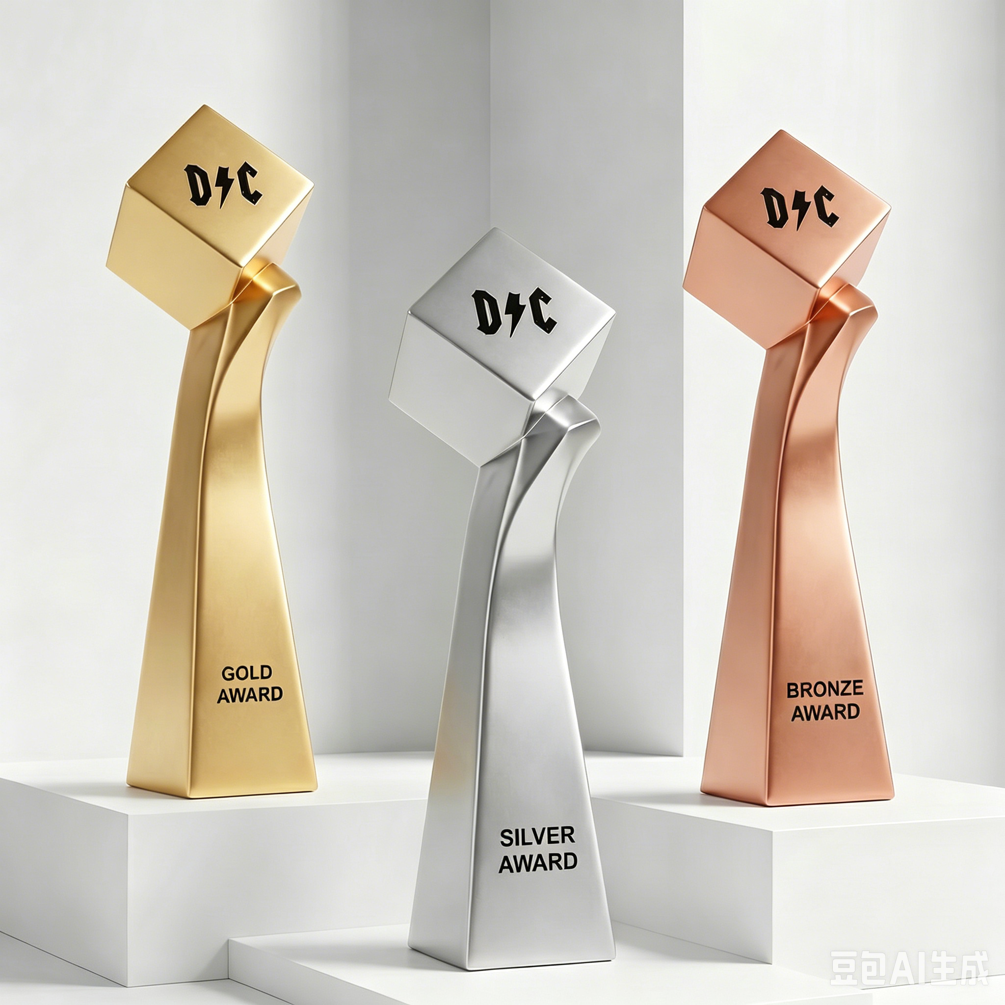 New Resin Trophy Customized Creative High End Engraved Gold Silver Copper Crown Asia Third Place Competition Award Souvenir