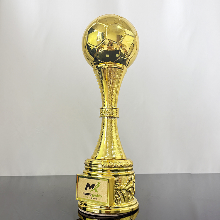 Tall 38cm Gold Silver Bronze Resin Football Sports Events Trophy Award MH-LJ0754