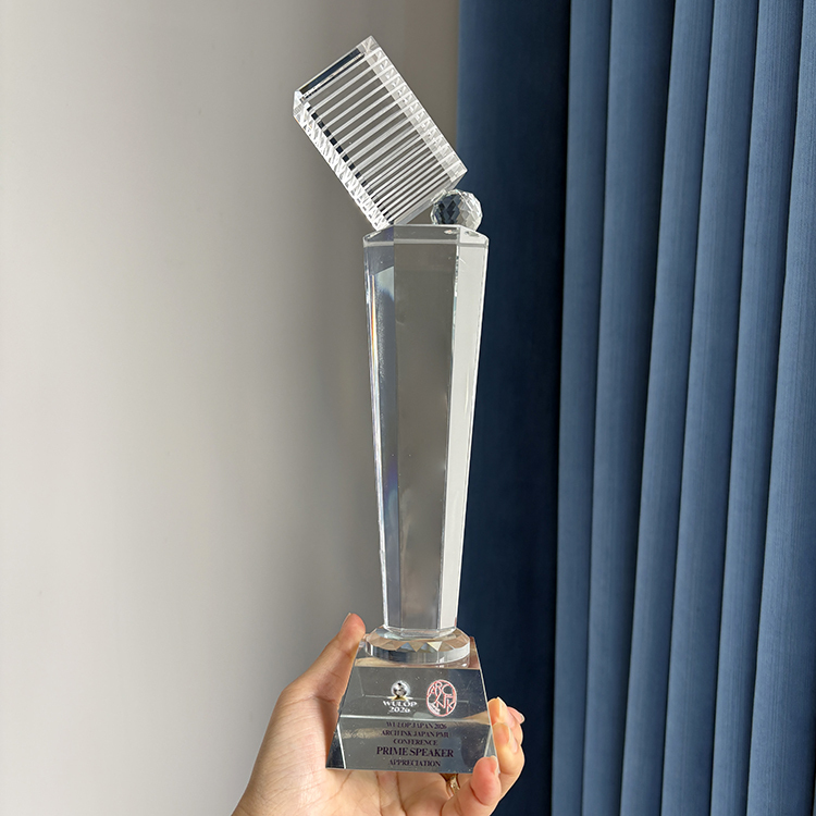 Personalized Crystal Microphone Award Trophy MH-LJ0688
