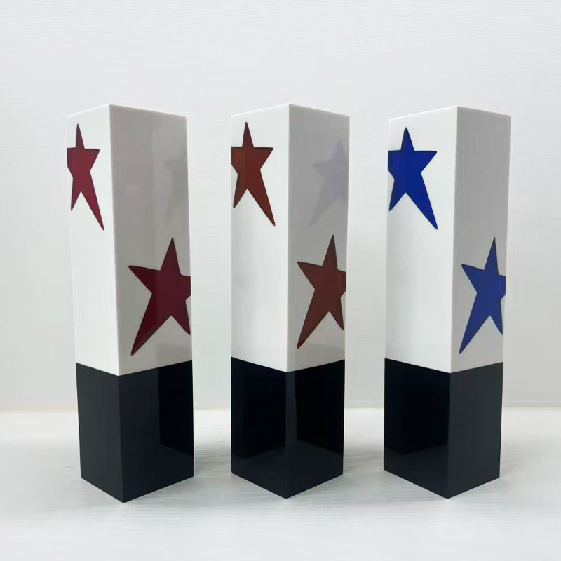 Factory Wholesale Custom Size logo Shape Medal Marble Star Style Crystal Trophy Medal