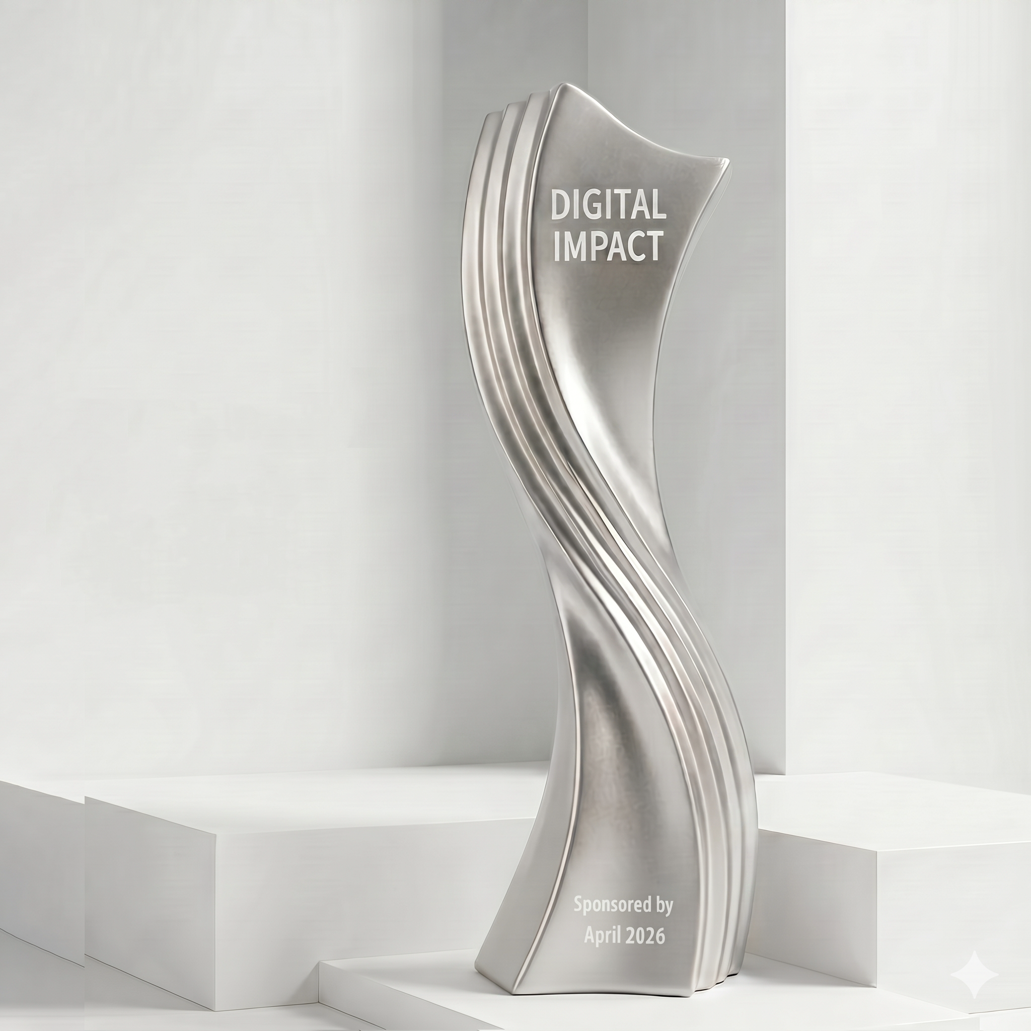 Customization Irregular Twisted Resin Trophy Excellent Employees Gold Silver Copper Imitate Metal Resin Trophy