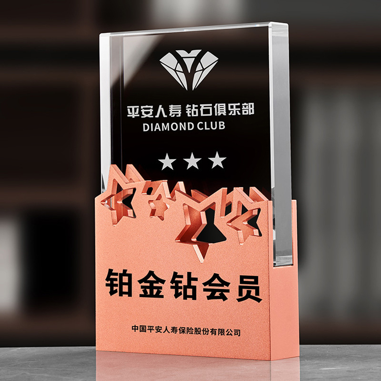 Professional Factory Wholesale Crafts Gold Silver Bronze Cheaper Metal Custom Crystal Glass Trophy