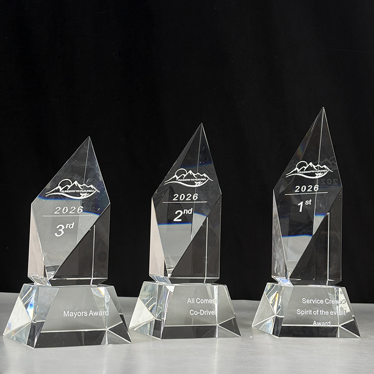 Diamond Shape Personalized Crystal Trophy MH-LJ0723