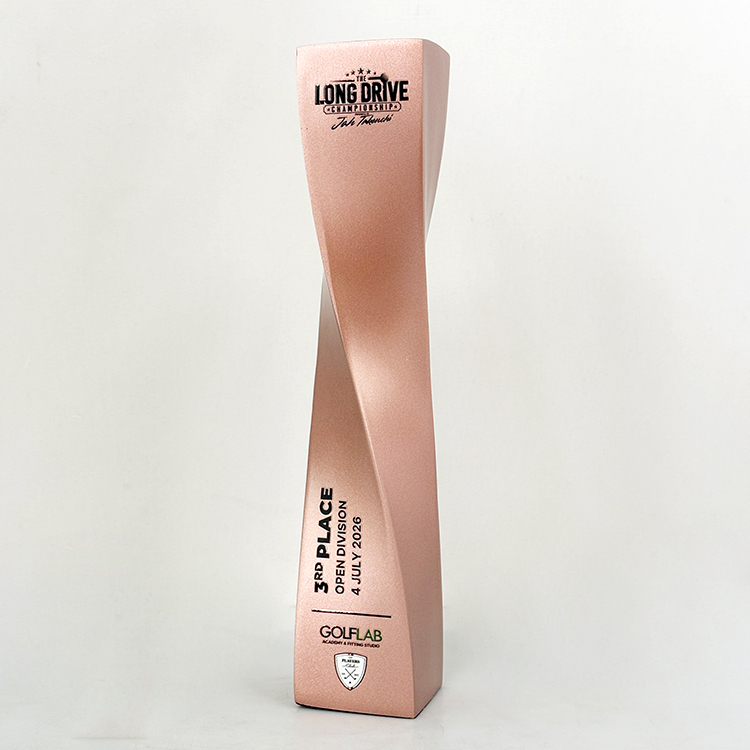 3D Printed Gold Silver Bronze Resin Tower Trophy Award MH-LJ0698