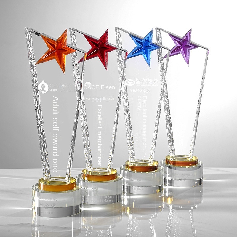 Customized Creative Glass Crystal Trophies Crystal Crafts Crystal Trophy