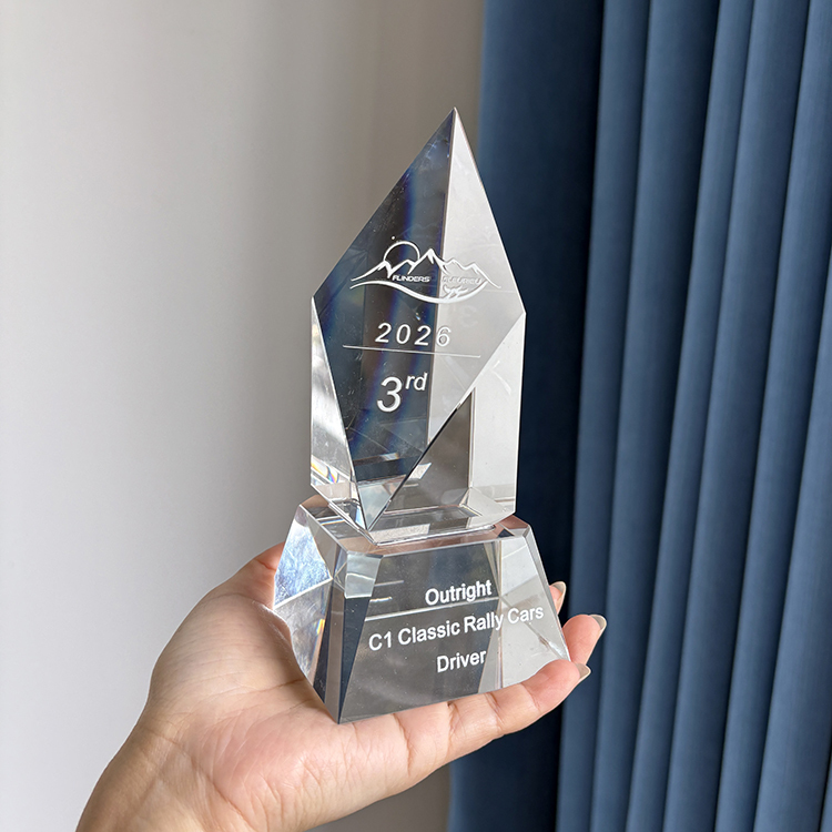 Diamond Shape Personalized Crystal Trophy MH-LJ0723