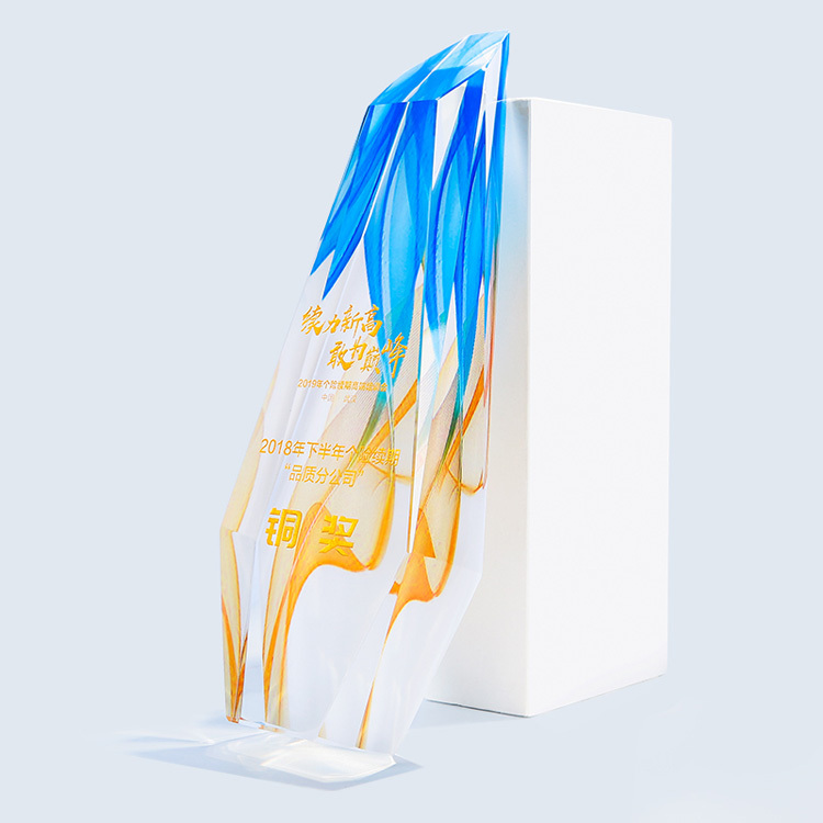 Wholesale Crystals Bulk Color Printing Trophy Glass K9 Customization Crystal Award