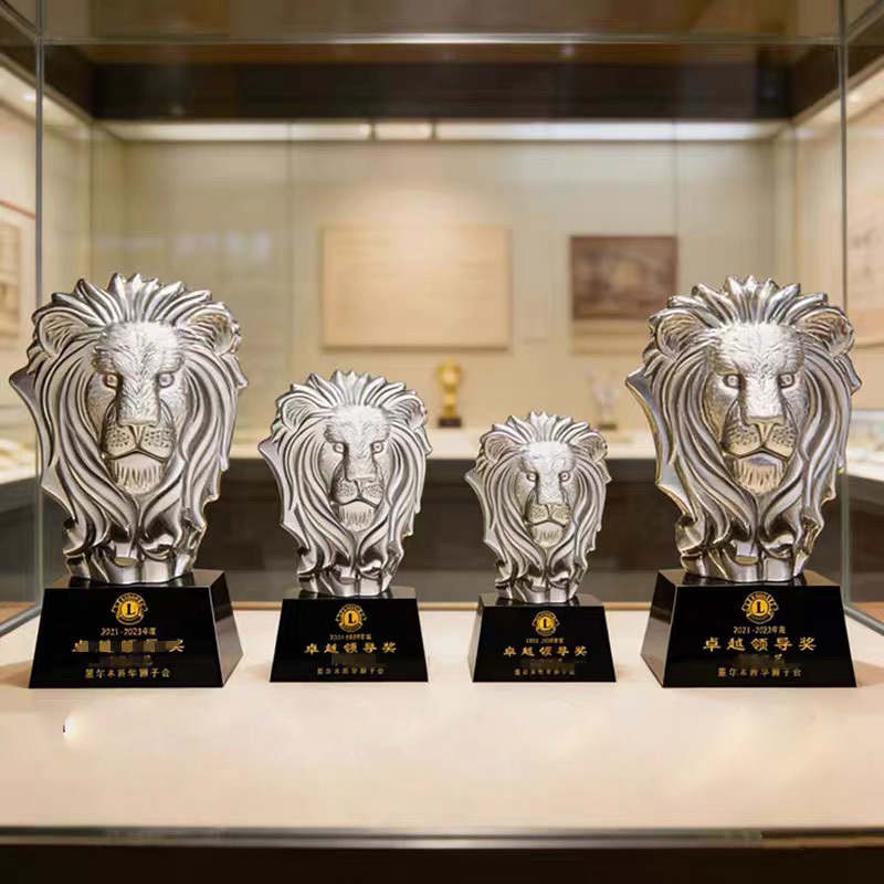 Crystal lion Head Crystal Iceberg Trophy and Award MH-LJ0522