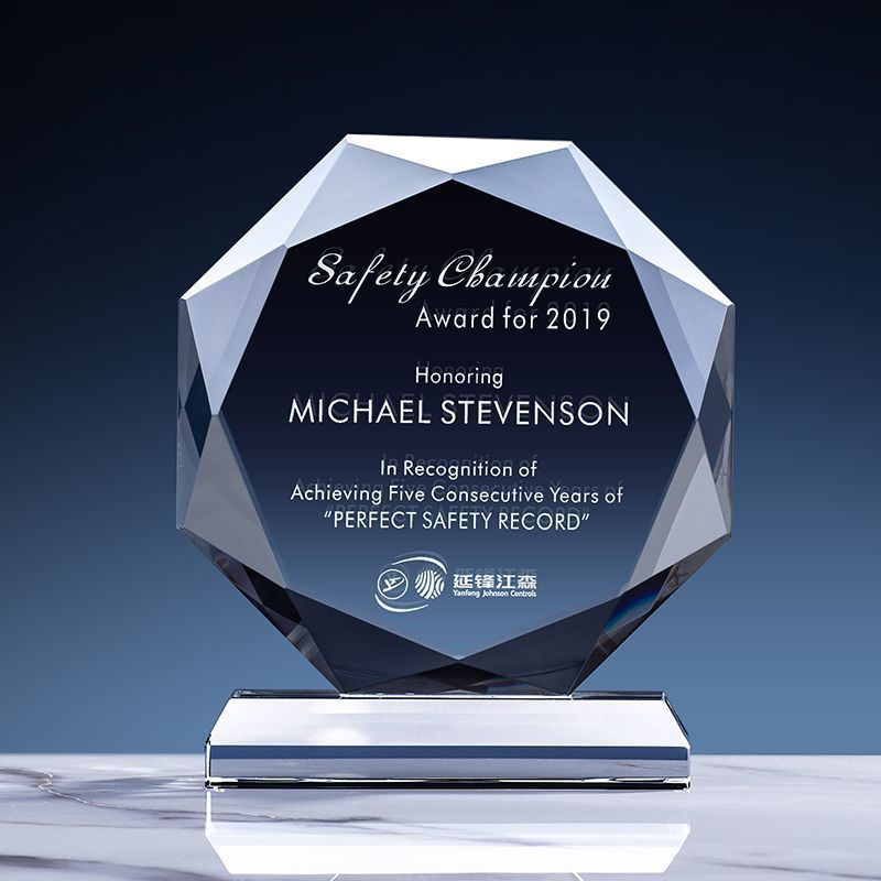 Customized Top Grade K9 Crystal Glass Trophy Souvenir Crystal Gift Wholesale Crystal Award Trophy