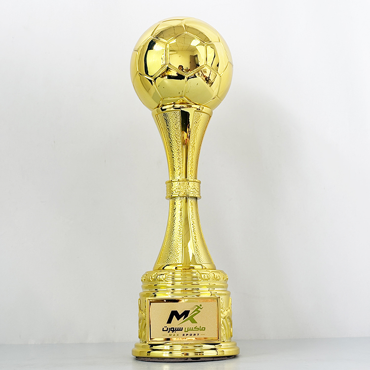 Tall 38cm Gold Silver Bronze Resin Football Sports Events Trophy Award MH-LJ0754